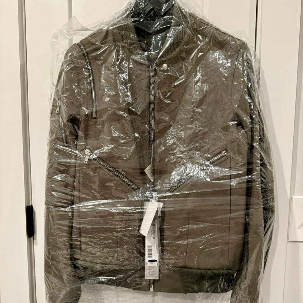 Rick Owens Headon Flight Bomber Jacket in Olive Drab. Brand New Never Warn! - Picture 3 of 3